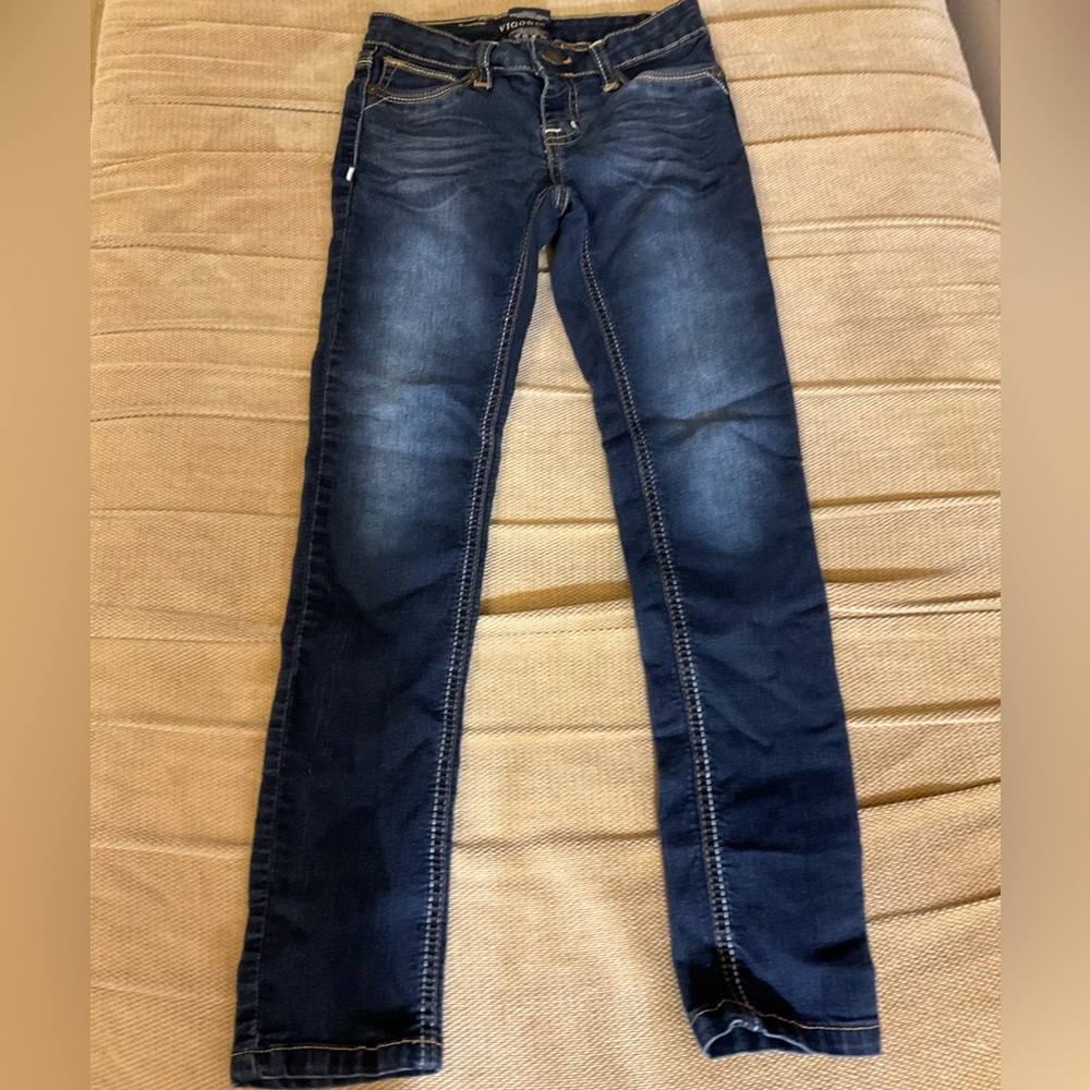 Size 10 blue jeans with pockets